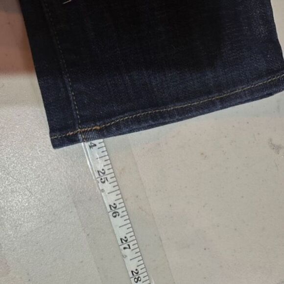 American Eagle Outfitters Women's Stretch Artist Cropped Jeans Blue Denim Size 4 - Picture 11 of 12